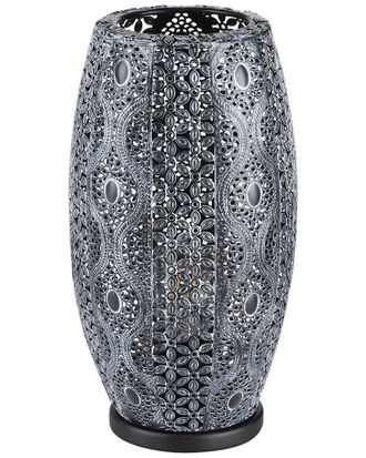 Eglo Eglo Riyadh 1 Light Table Lamp With Black Finish & Antique Black Metal Shade