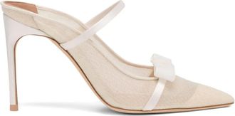 Malone Souliers Mules Aurora con tacco 90mm - Toni neutri