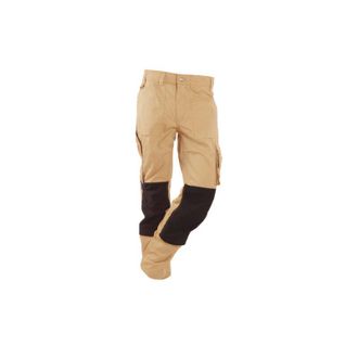 Rica Lewis Pantalones De Trabajo Hombre - Talla 38 - Multibolsillos - Corte Recto - Beige - Mobilon