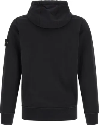 Stone Island Organic Cotton Hoodie - Black