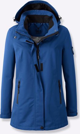 Casual Looks Funktionsjacke CASUAL LOOKS, Damen, Gr. 18, jeansblau, 100% Polyester, Kapuzenfutter:100% Polyester, Kragen:100% Polyester, Netzware:100% Polyester, u