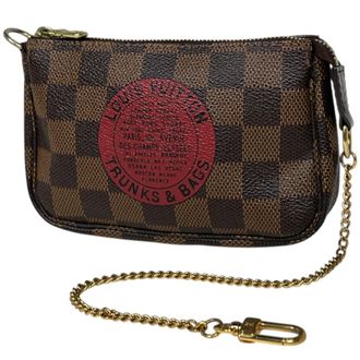 Louis Vuitton Brown Damier Azur Pochette Pouch (Pre-Owned)