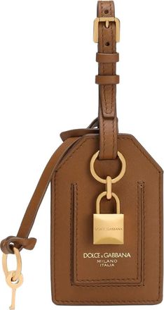 Dolce & Gabbana Portachiavi con etichetta - Marrone