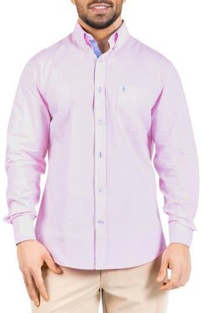 Tailorbyrd Signature Cotton Oxford Button-Down Shirt in Light Pink at Nordstrom Rack, Size Xx-Large