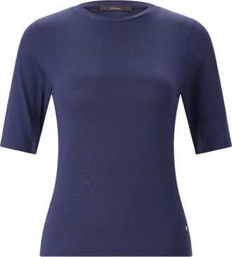 Windsor Slim T-Shirt - Dames - T-shirts - Blauw - M - Katoen - Tops
