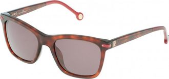 Carolina Herrera Womens SHE6035409XW 54 Sunglasses - Brown - One Size