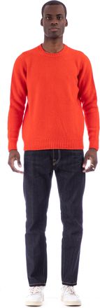 Drumohr Brushed Wool Crewneck Sweater