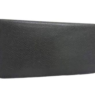 Louis Vuitton Black Taiga Leather Wallet (Bi-Fold) (Pre-Owned)