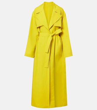 Alaia Ala&iuml;a Oversized poplin trench coat