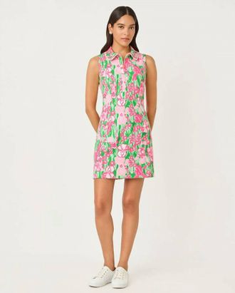 Lilly Pulitzer Kathy Upf 50+ Dress In Pearl