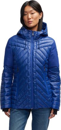 Pajar Womens Esmay Lightweight Mixed Media Quilted Packable Puffer in Sapphire at Nordstrom, Size X-Small