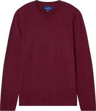 Robert Talbott Kelly Long Sleeve Cotton Crepe T-Shirt