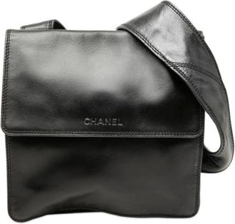 Chanel Pre-owned Messenger Bag - unisex - Chanel Vintage - Vintage Shoulder Bags - Black - ONE SIZE - Pre-owned