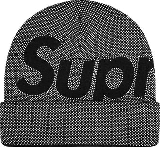 SUPREME FW25 Studded Knockout Big Logo Beanie Black SUP-FW25-1098-BLK