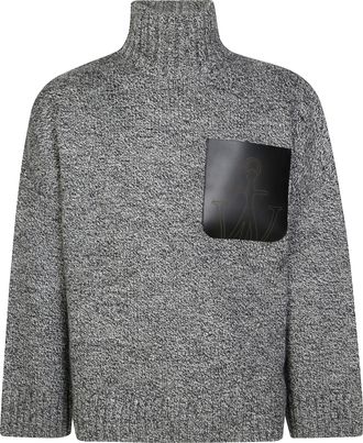 J.W.Anderson Boxy Cropped Jumper with High Neckline