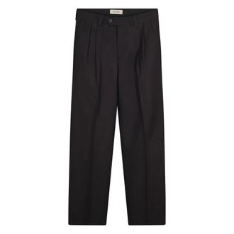 Mfpen Straight Trousers, male, Black, Size: L Classic Trousers