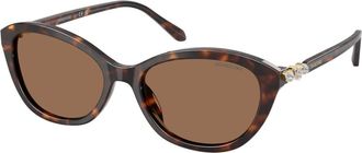 Swarovski Sk6066U Zonnebril - Dames - Accessoires - Veelkleurig - Maat: 54 MM
