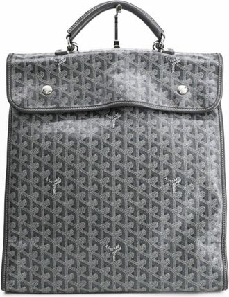 Goyard Gray Pvc Leather Backpack (Pre-Owned)