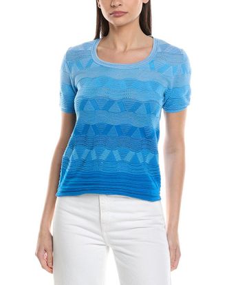 M Missoni Wave-Pattern Knit Sweater