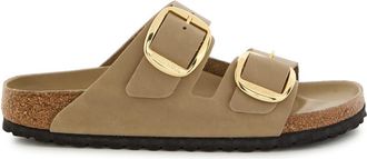 Birkenstock Arizona Leather Sliders - Light Brown - 39 (IT39/ UK6)