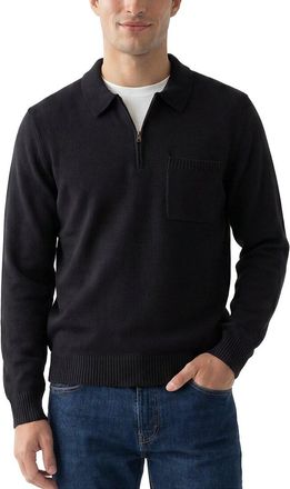 Vince Wool & Cashmere-Blend 1/4-Zip Polo Sweater