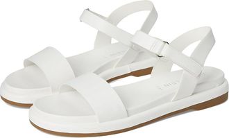 Anne Klein Elani Womens Sandals White : 9.5 M, Leather/Rubber