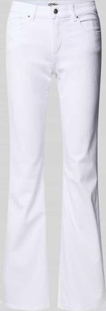 Only Regular Fit Bootcut Jeans aus Baumwoll-Mix Modell BLUSH in Weiss, Gr&ouml;&szlig;e XL/30