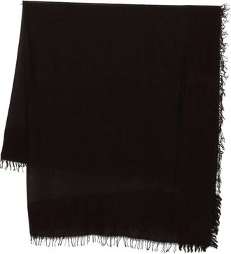 Faliero Sarti Sciarpa con frange - Nero