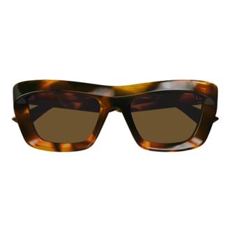Bottega Veneta Nuevas Gafas de Sol Cuadradas Cl&aacute;sicas - Accessories - Mujer - Marr&oacute;n - ONE SIZE