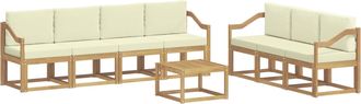 vidaXL Conjunto De Sof&aacute;s De Exterior 7 Uds. Vidaxl