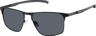Champion STEELE Polarized C01 Mens Sunglasses Black Size 56