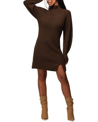 Bebe Pleat Cowl Mini Dress