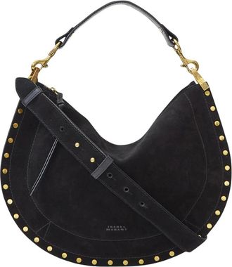 Isabel Marant Tassen, Dames, Zwart, ONE Size, Oskan Soft Zip Schouderriem
