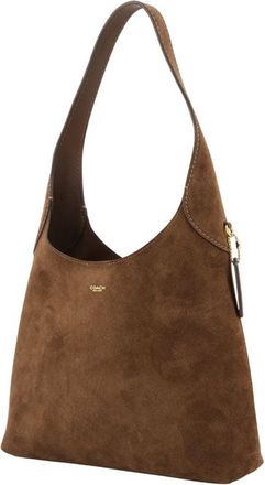 Coach Suede Shoulder Bag - Brown