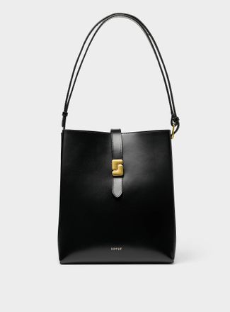 SOEUR Womens Bello minimalist square leather bag