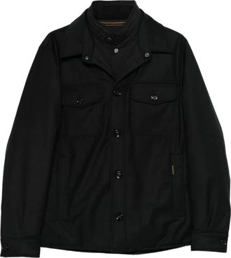 Moorer buttoned pocket jacket - Black