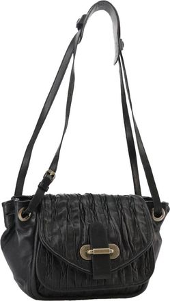 Bally Vintage Shoulder Bag Leather Leather Shoulder Bag Bag (Pre-Owned)