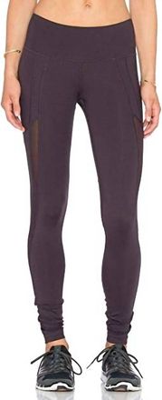 Vimmia Womens Comfort Fit Semi Sheer Panels Chi Leggings Pants In Brown