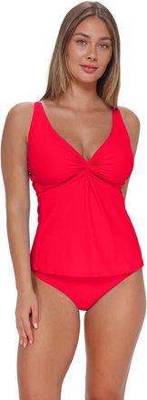 Sunsets Forever Tankini Swimsuit Top - D Cup in Geranium at Nordstrom, Size 40