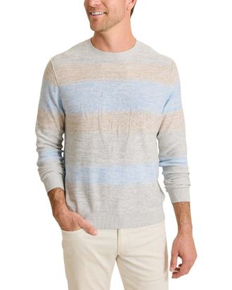 Tommy Bahama Sorrento Sunset Linen-Blend Crewneck Sweater