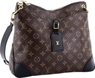 Louis Vuitton Black Monogram Canvas Odeon NM MM (Authentic Pre-Loved)