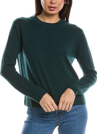 Fort&eacute; Cashmere Exposed Seam Crewneck 100% Cashmere Sweater