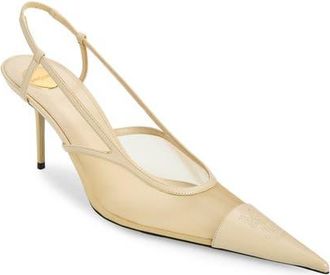 Saint Laurent Renee Slingback Pump in Ivory at Nordstrom, Size 37.5