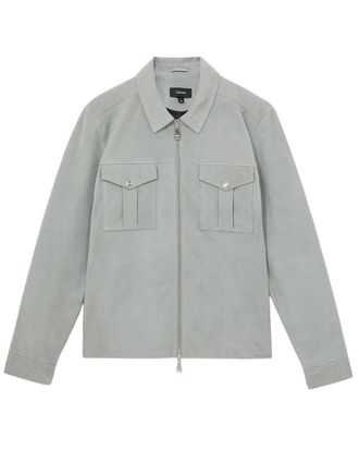 Reiss Belle Suede Leather Zippered Jacket