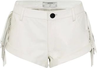 One Teaspoon Chaos Walking Bandits fringed shorts - White