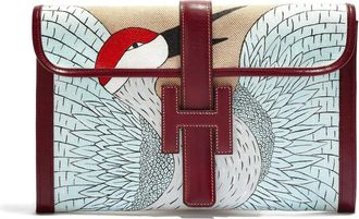 Herm&egrave;s 1981 PM Jige Elan clutch bag - Beige