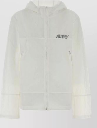 Autry nylon hooded windbreaker