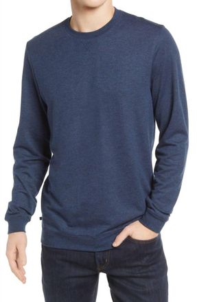 Travis Mathew Mens Fink 2.0 Pullover Top In Heather Blue