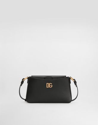 Dolce & Gabbana Calfskin Phone Bag - Woman Clutches Mini And Micro Bags Black Leather Onesize