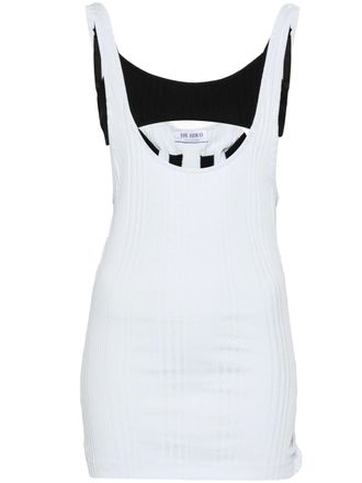 The Attico Das Attico Layered Cotton Tank Top
